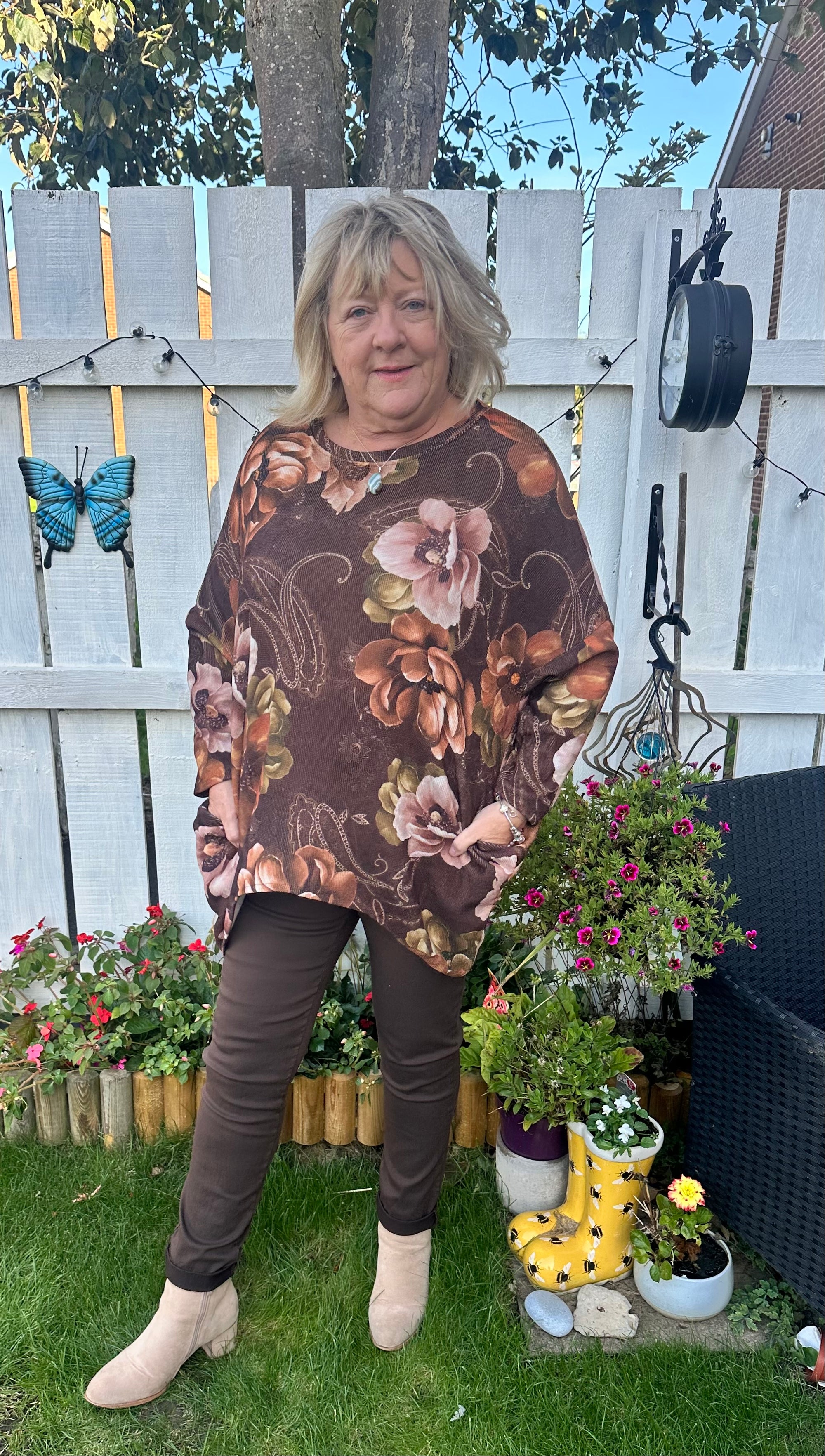 Sam fine corduroy top with pockets