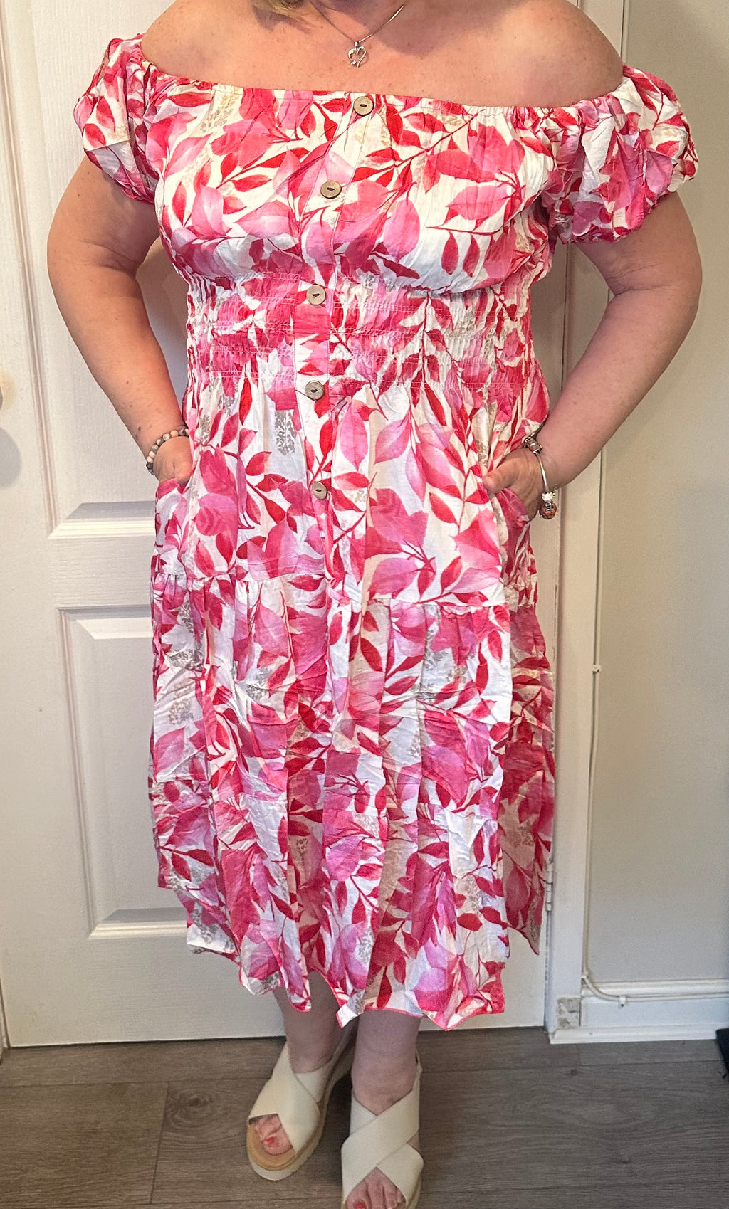 Marie floral midi dress 10-18