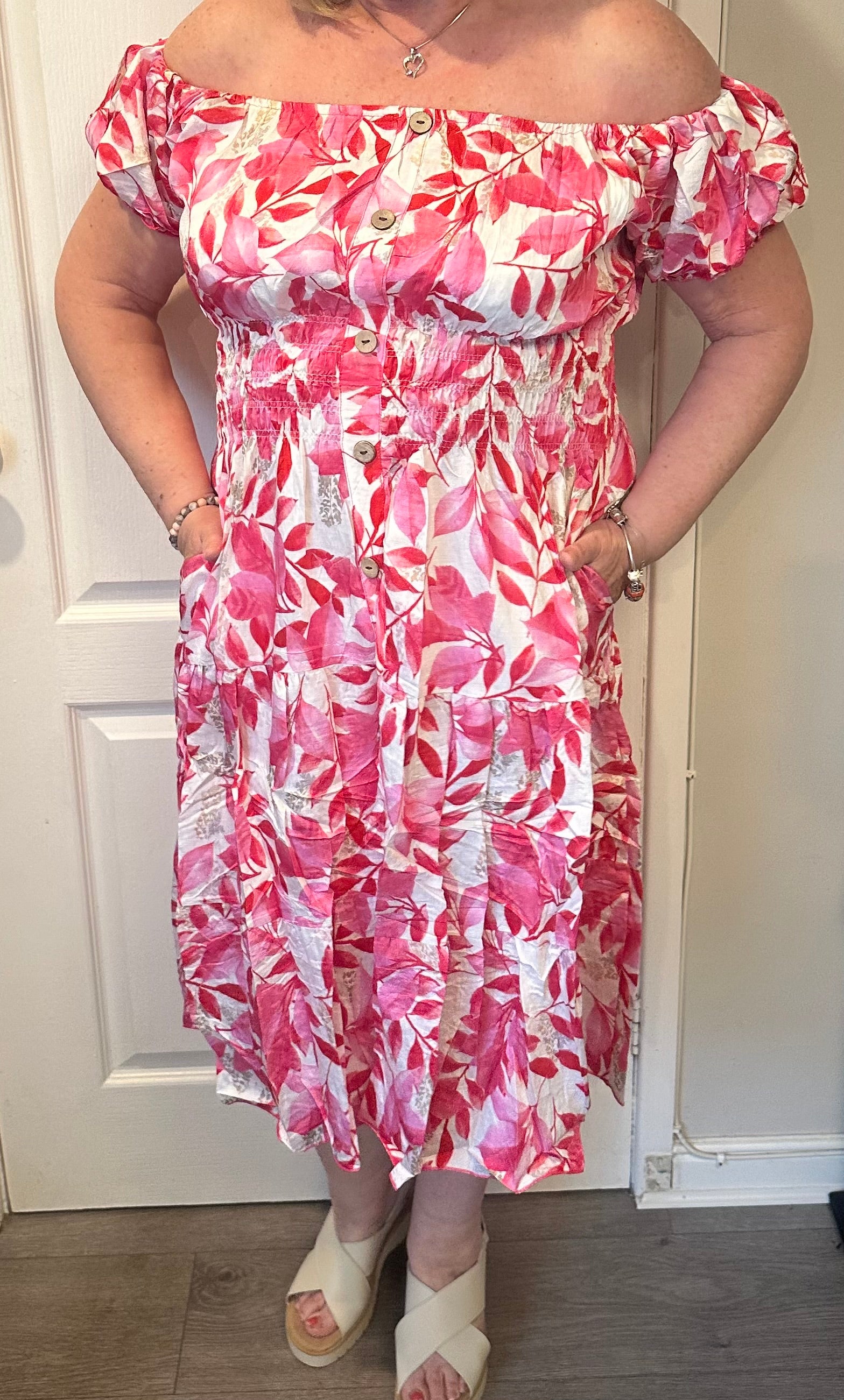 Marie floral midi dress 10-18