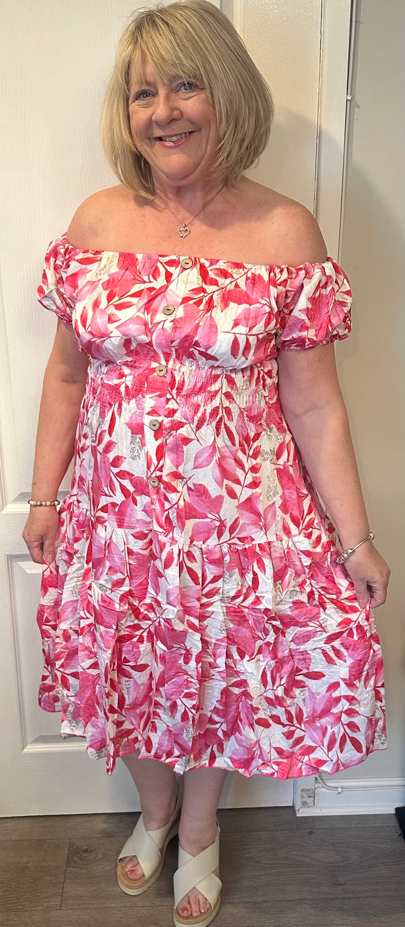 Marie floral midi dress 10-18