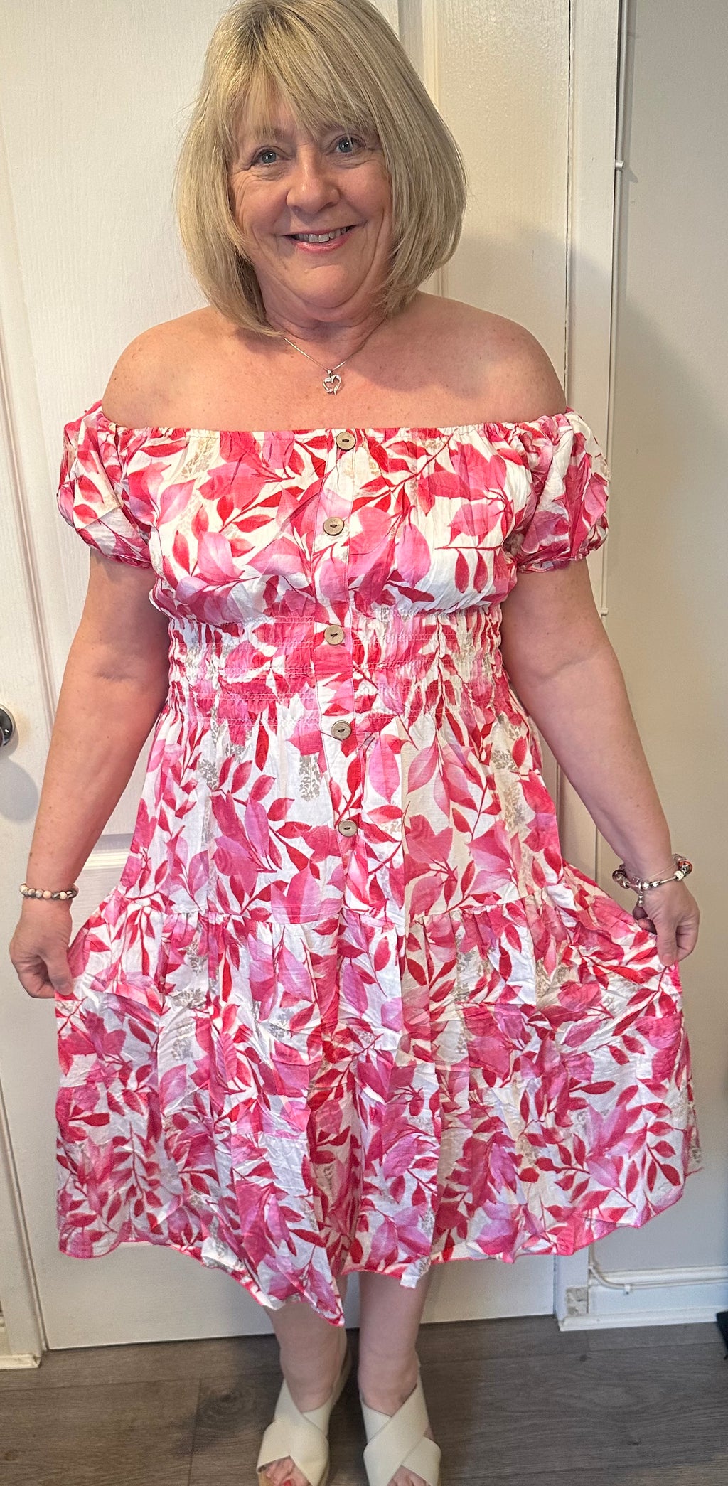 Marie floral midi dress 10-18