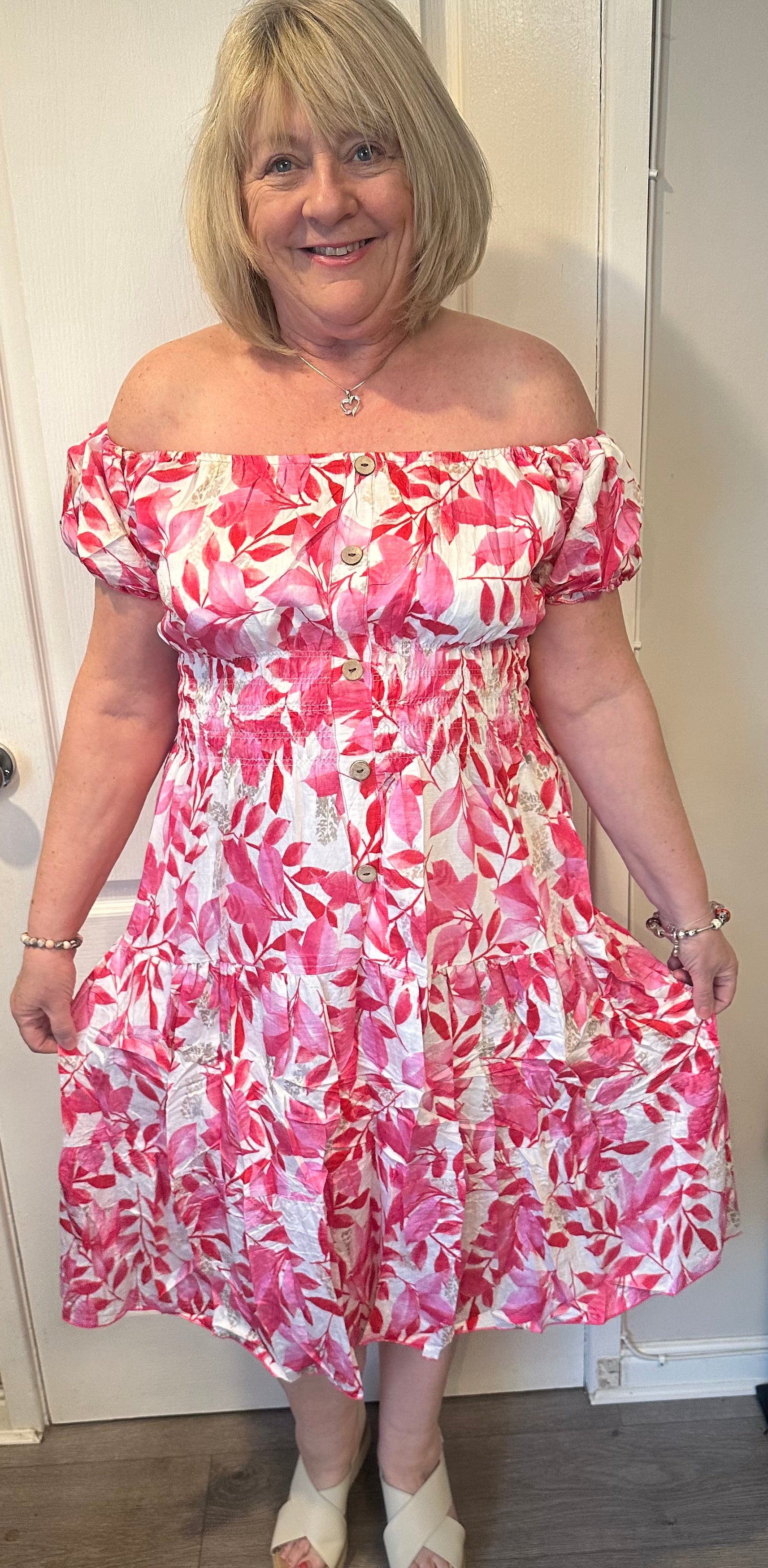 Marie floral midi dress 10-18