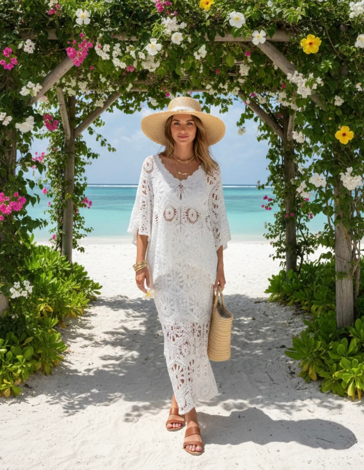 Rome  crochet elasticated waist skirt 10-18