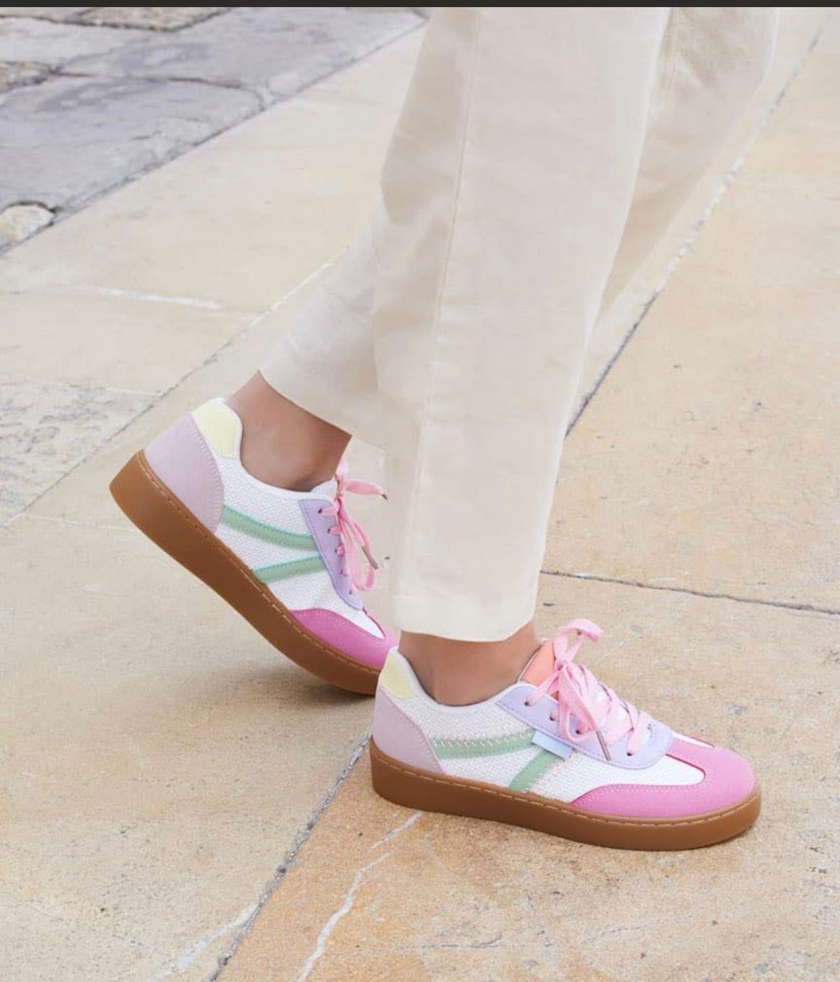 Janelle Vibrant Colour Trainers