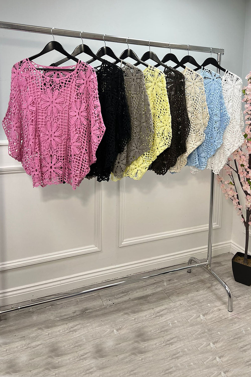 Miranda Italian Crochet Detail Top