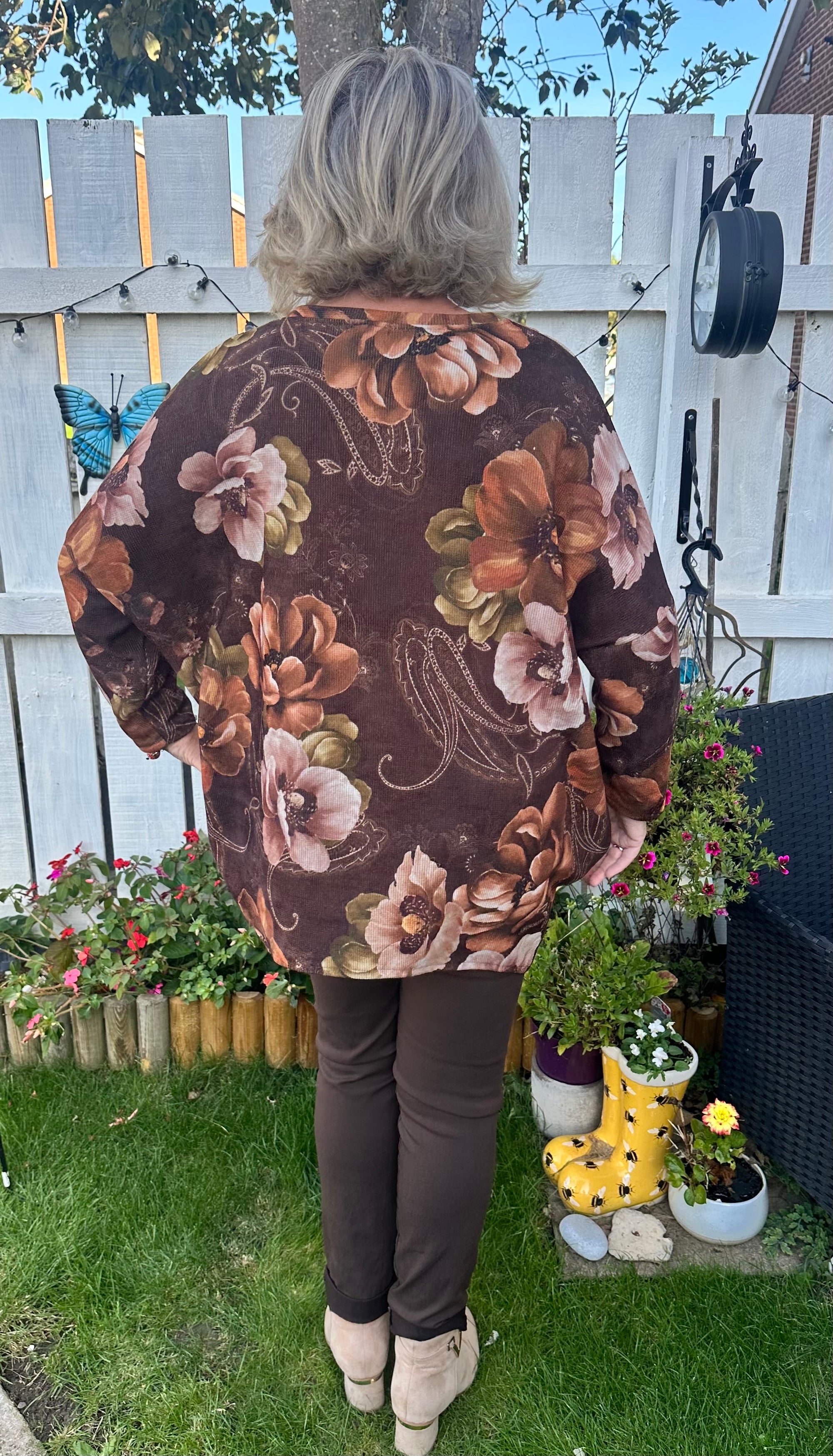 Sam fine corduroy top with pockets