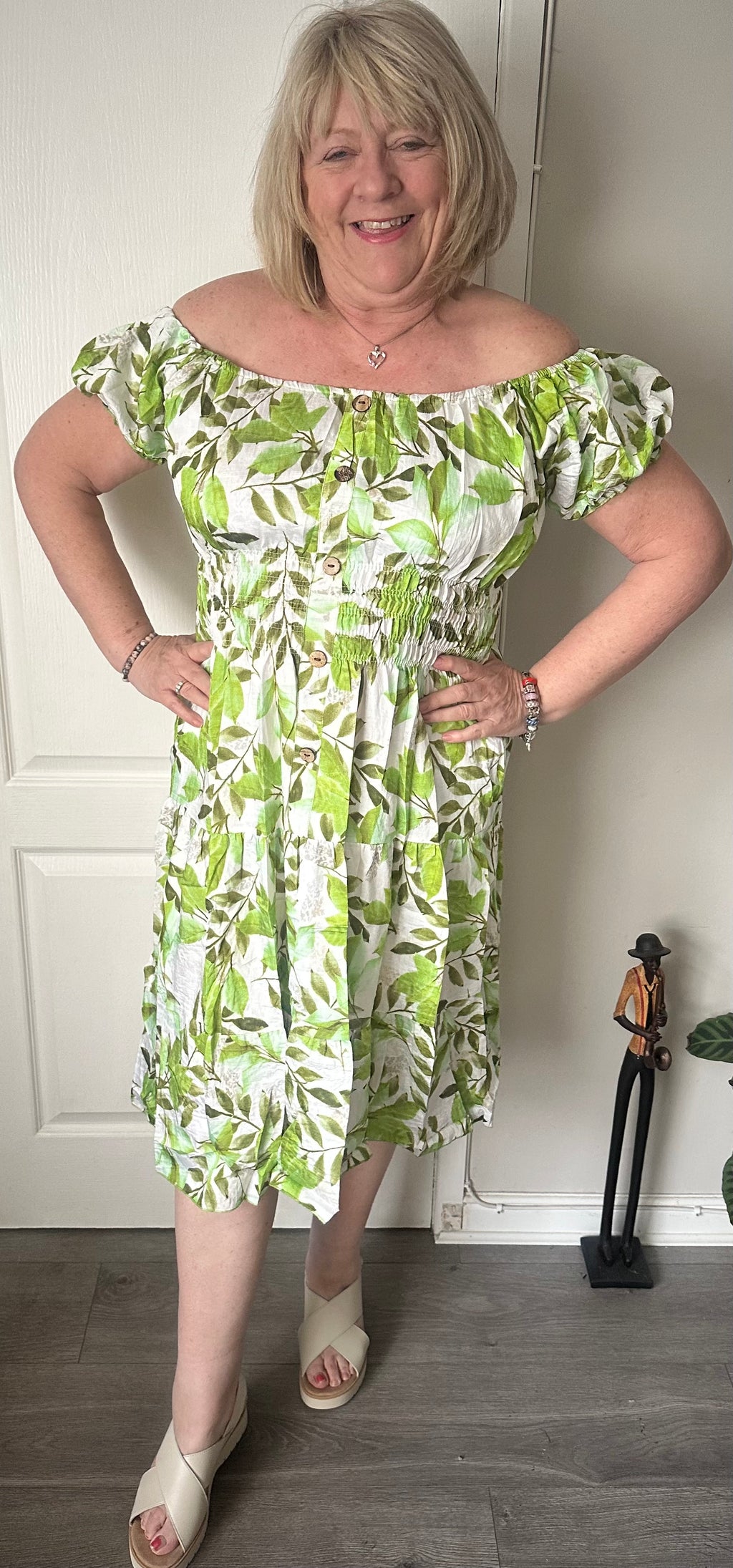 Marie floral midi dress 10-18