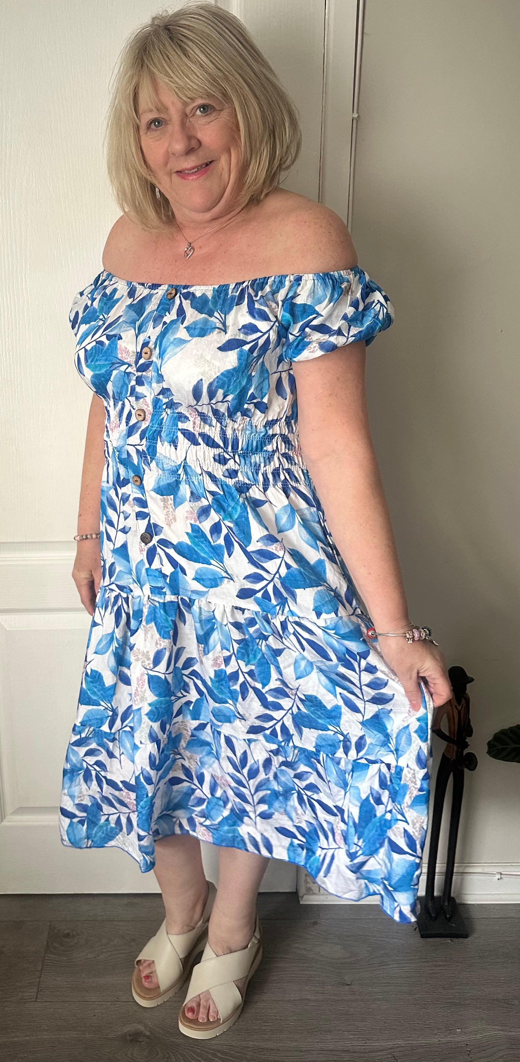 Marie floral midi dress 10-18