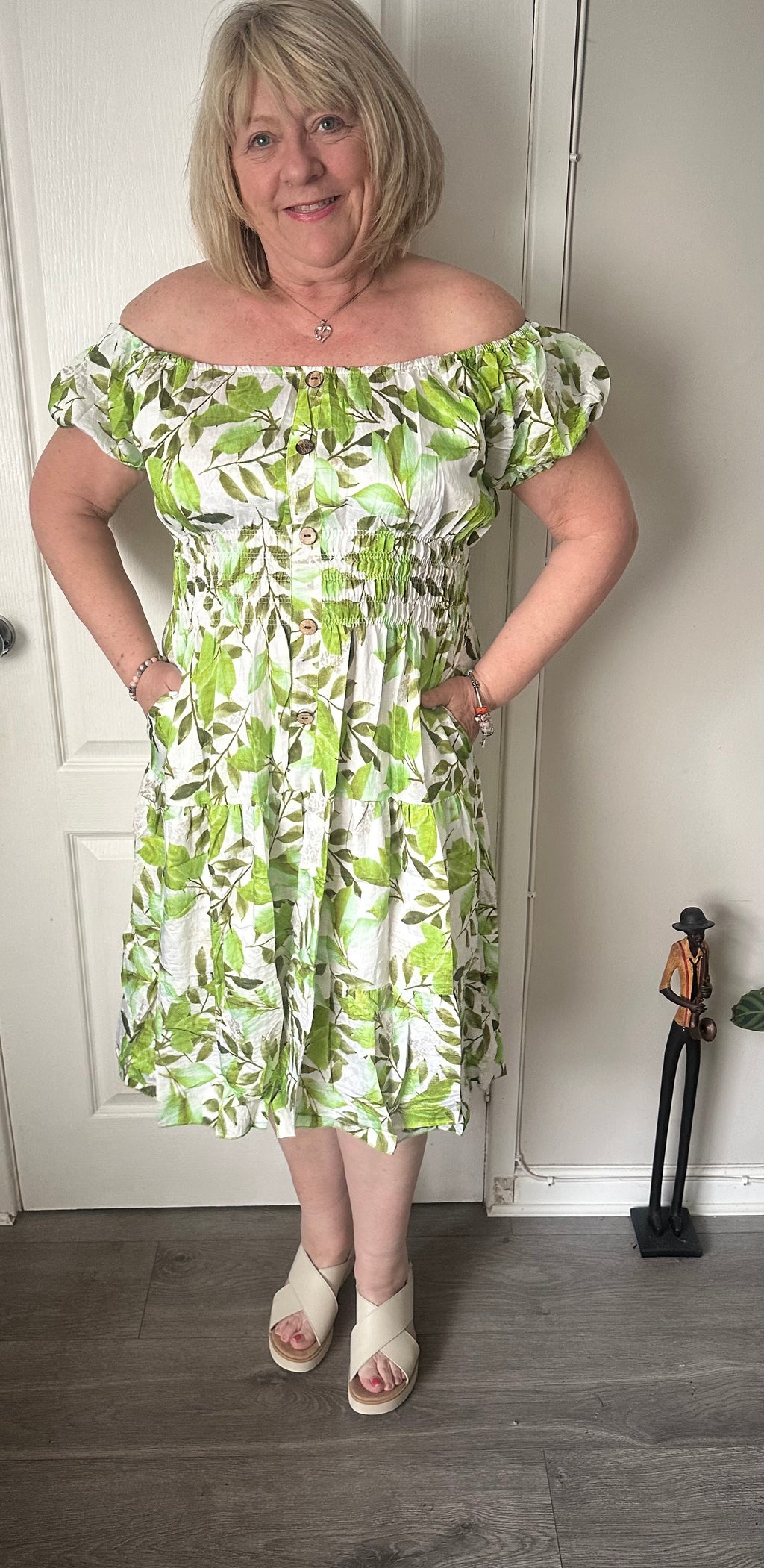 Marie floral midi dress 10-18