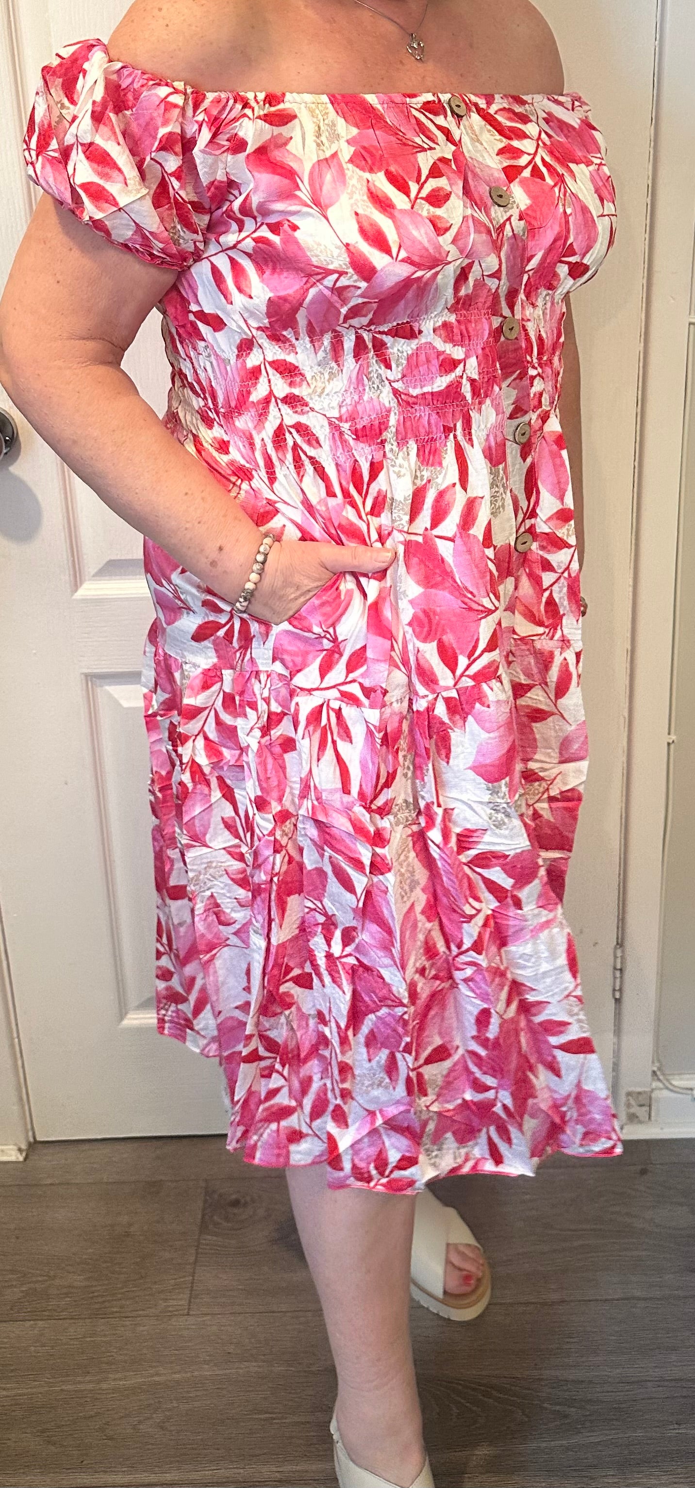 Marie floral midi dress 10-18