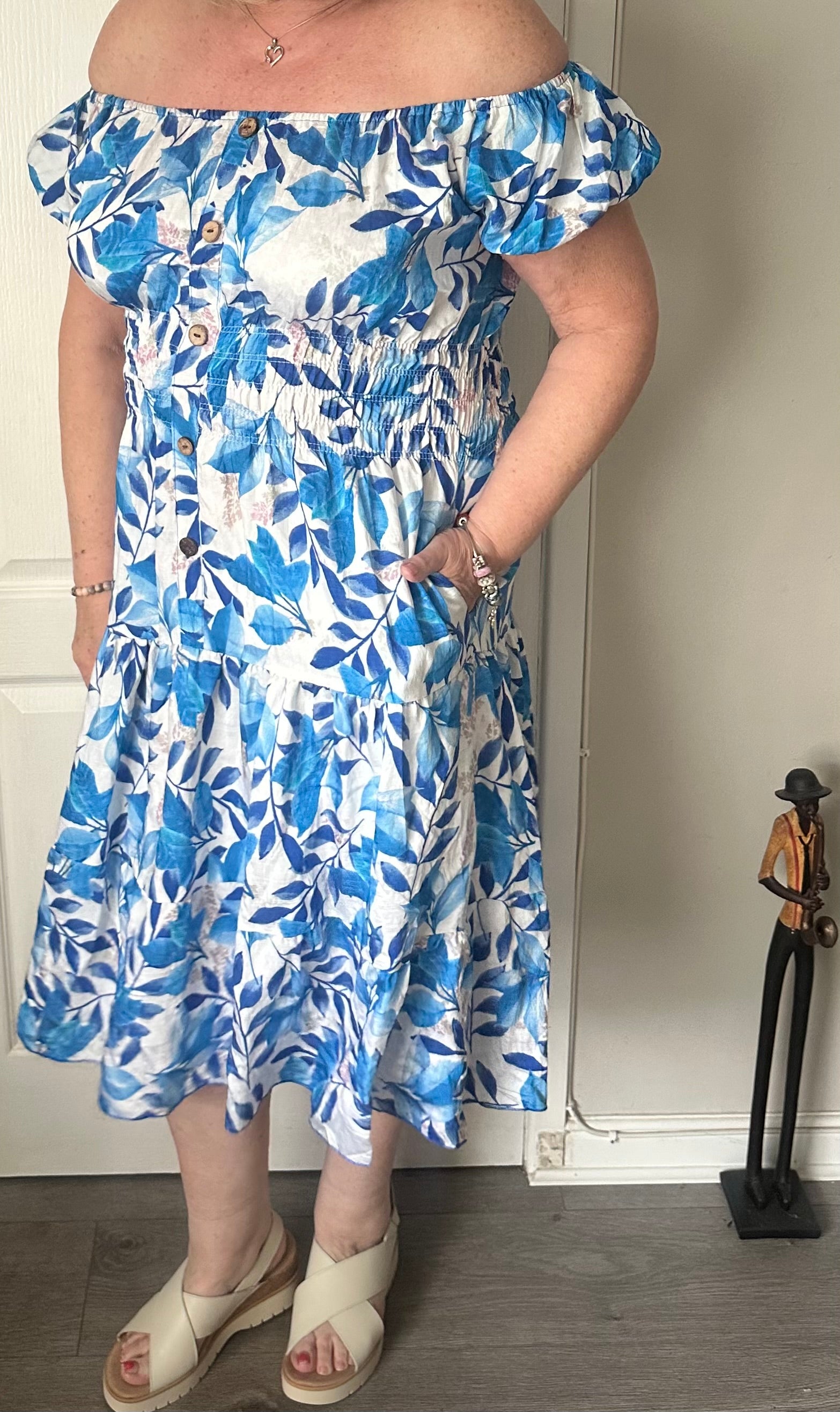 Marie floral midi dress 10-18