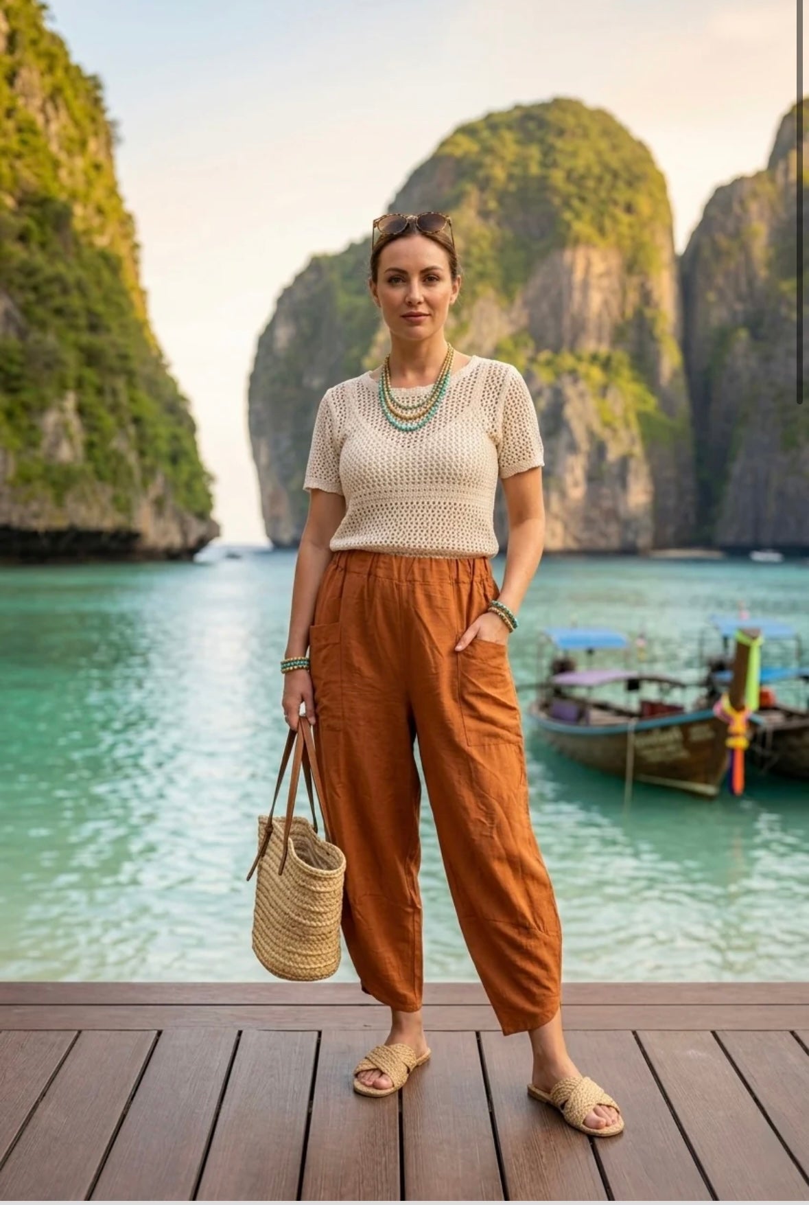Kallie viscose barrel trousers size 10-18