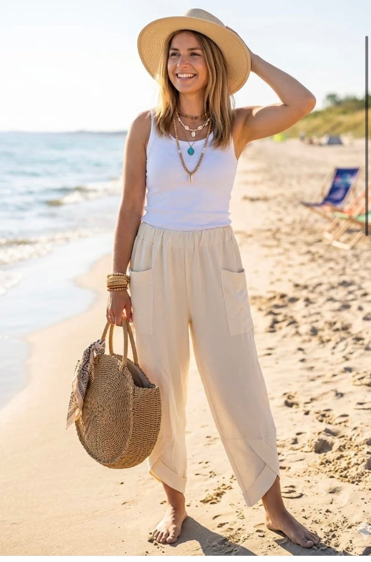 Kallie viscose barrel trousers size 10-18