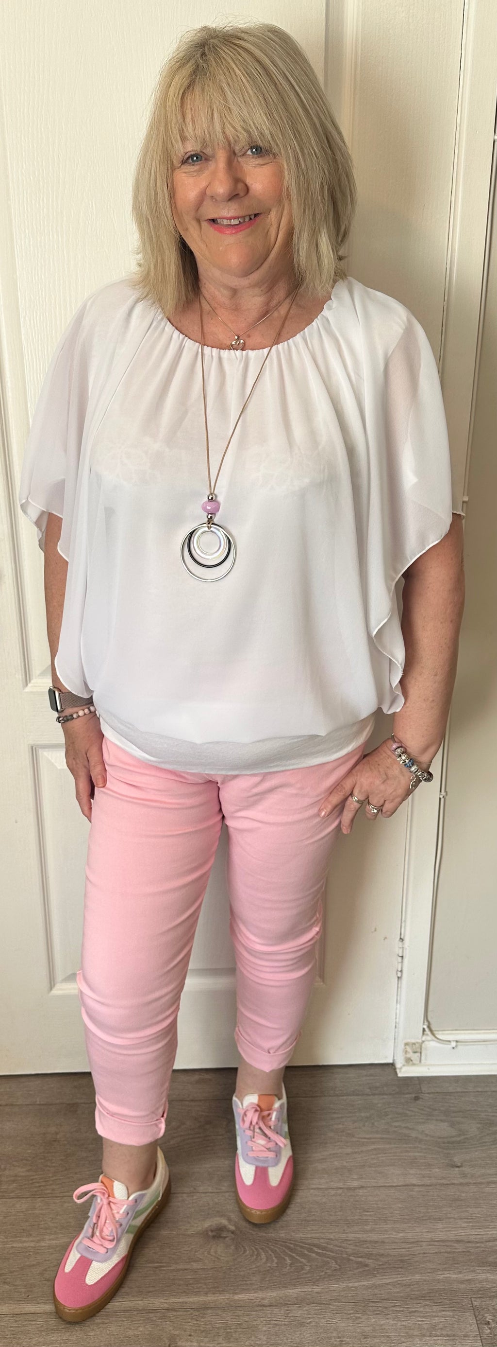 Christy batwing necklace top 10-18