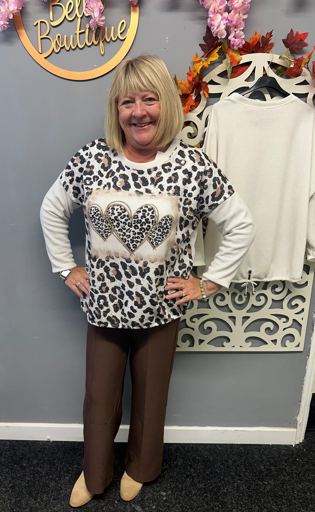 Samantha Triple Heart design Jumper. Soft comfortable material