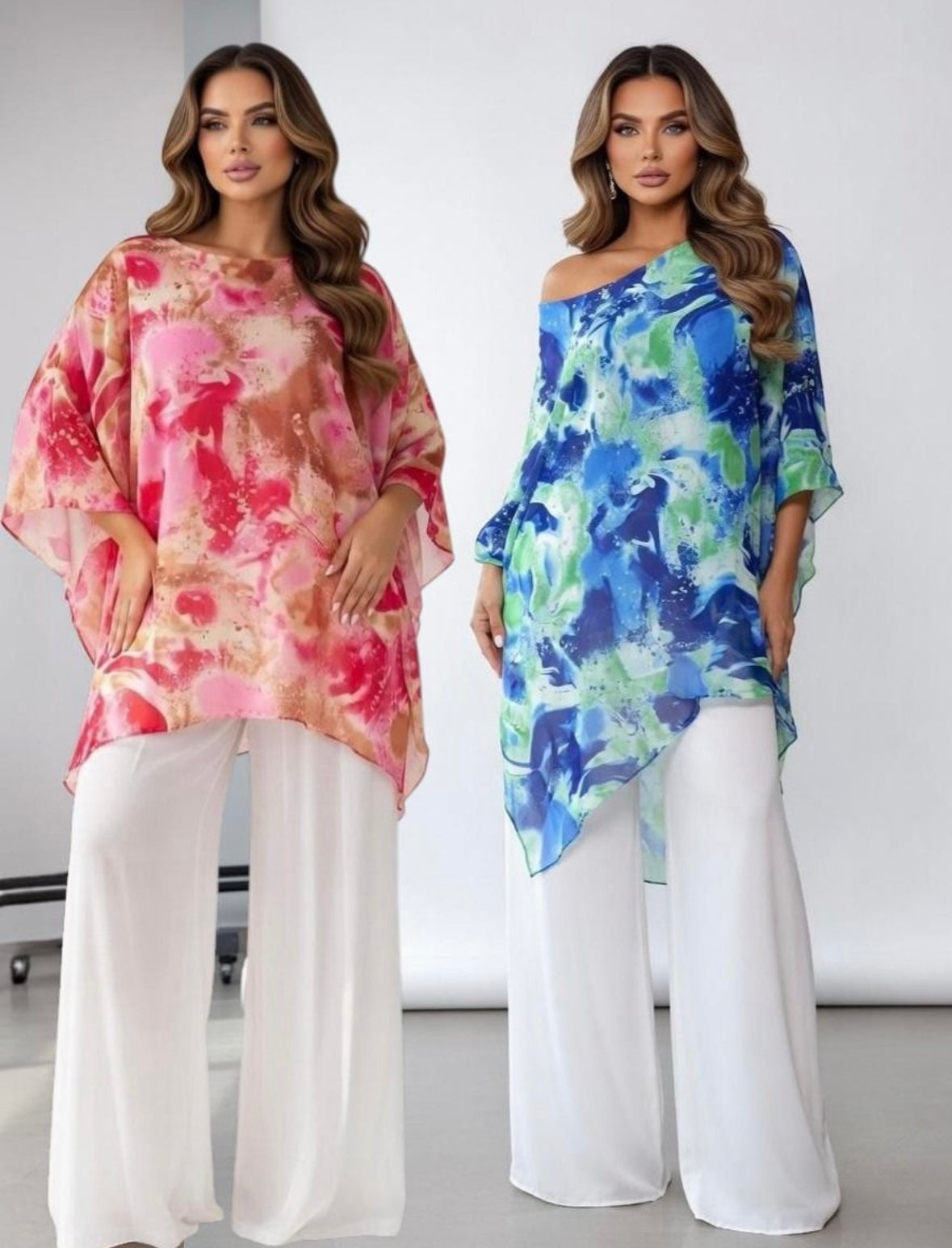 Jules oversized lined floaty top 12-22