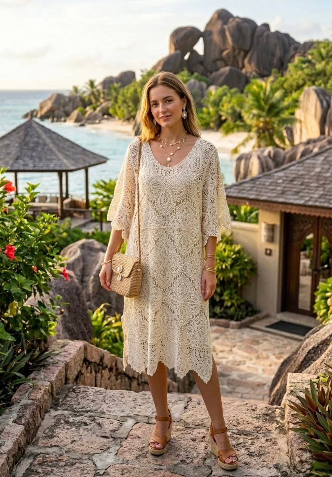 Mollie Crochet Dress