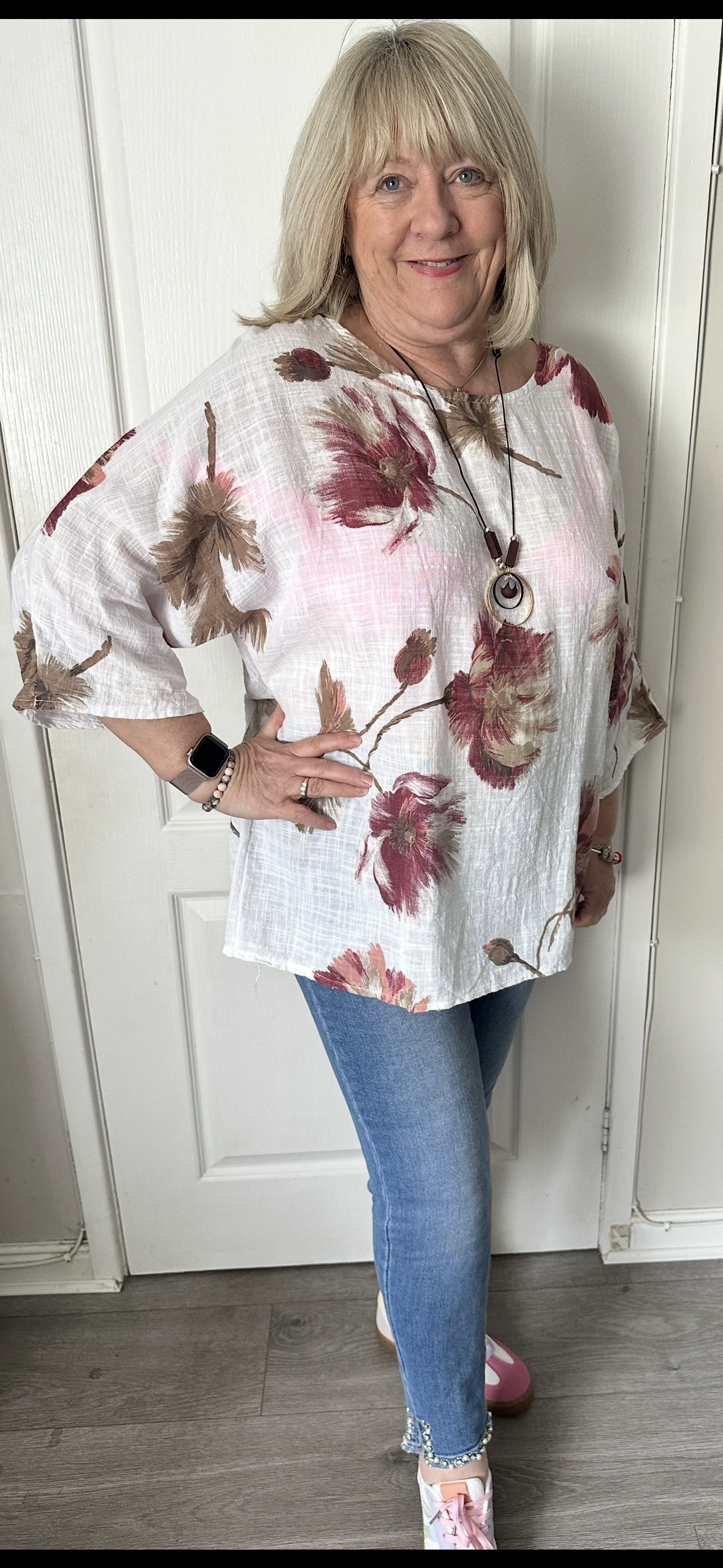 Mandy floral necklace top 12-20