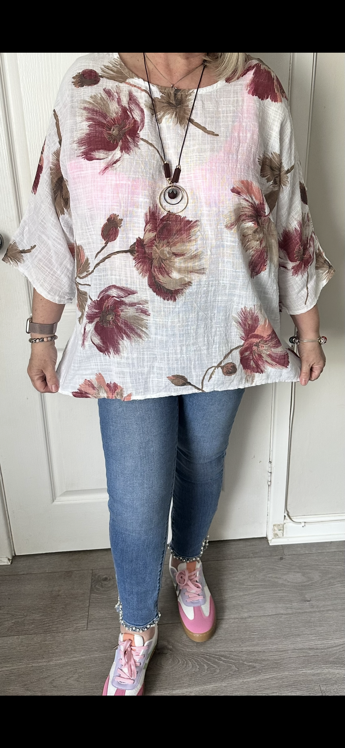 Mandy floral necklace top 12-20