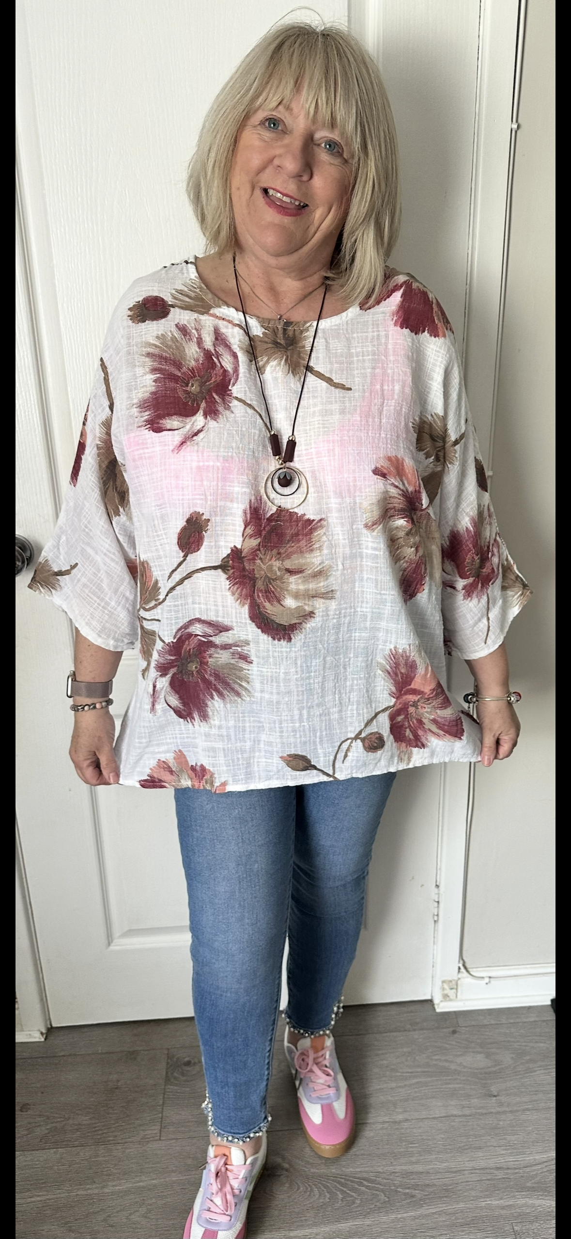 Mandy floral necklace top 12-20