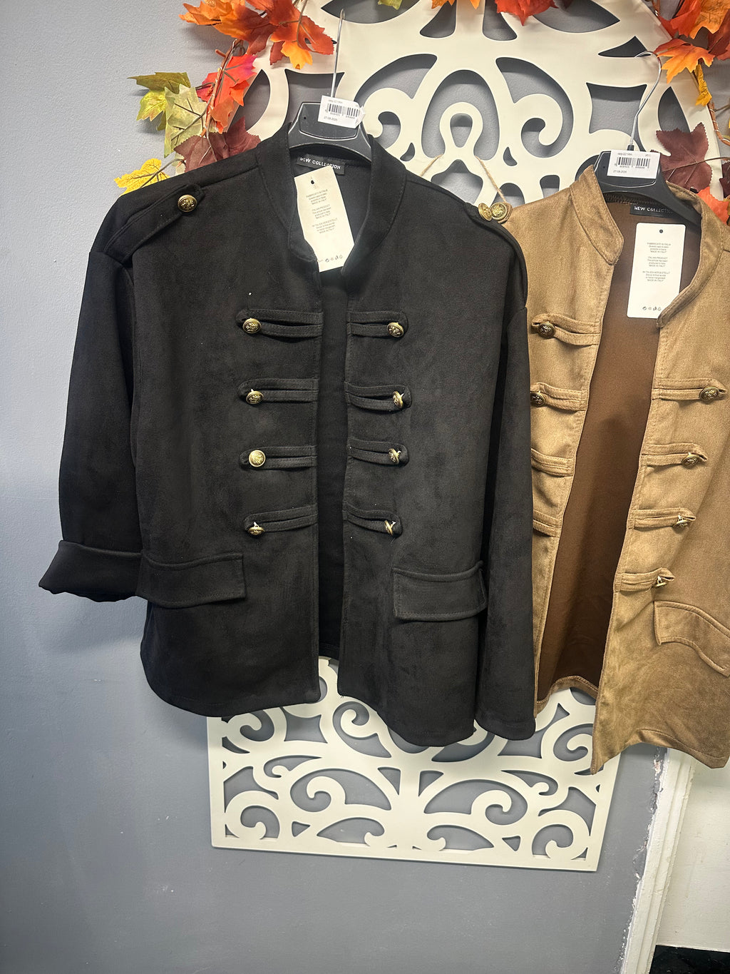 Maria Suedette Military Style Jacket fits 10-18