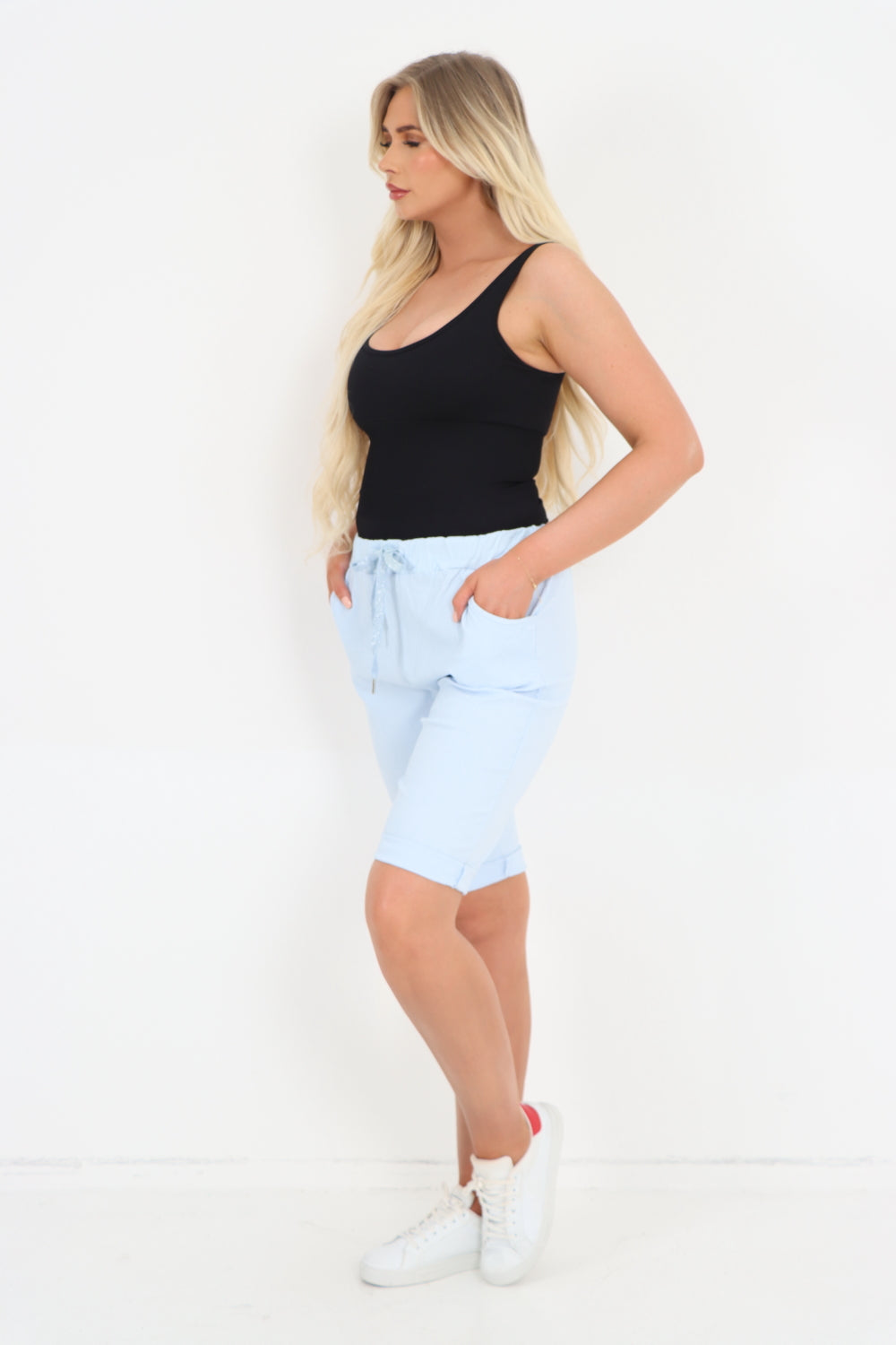 Millie Italian Curvy Knee Length Magic Shorts