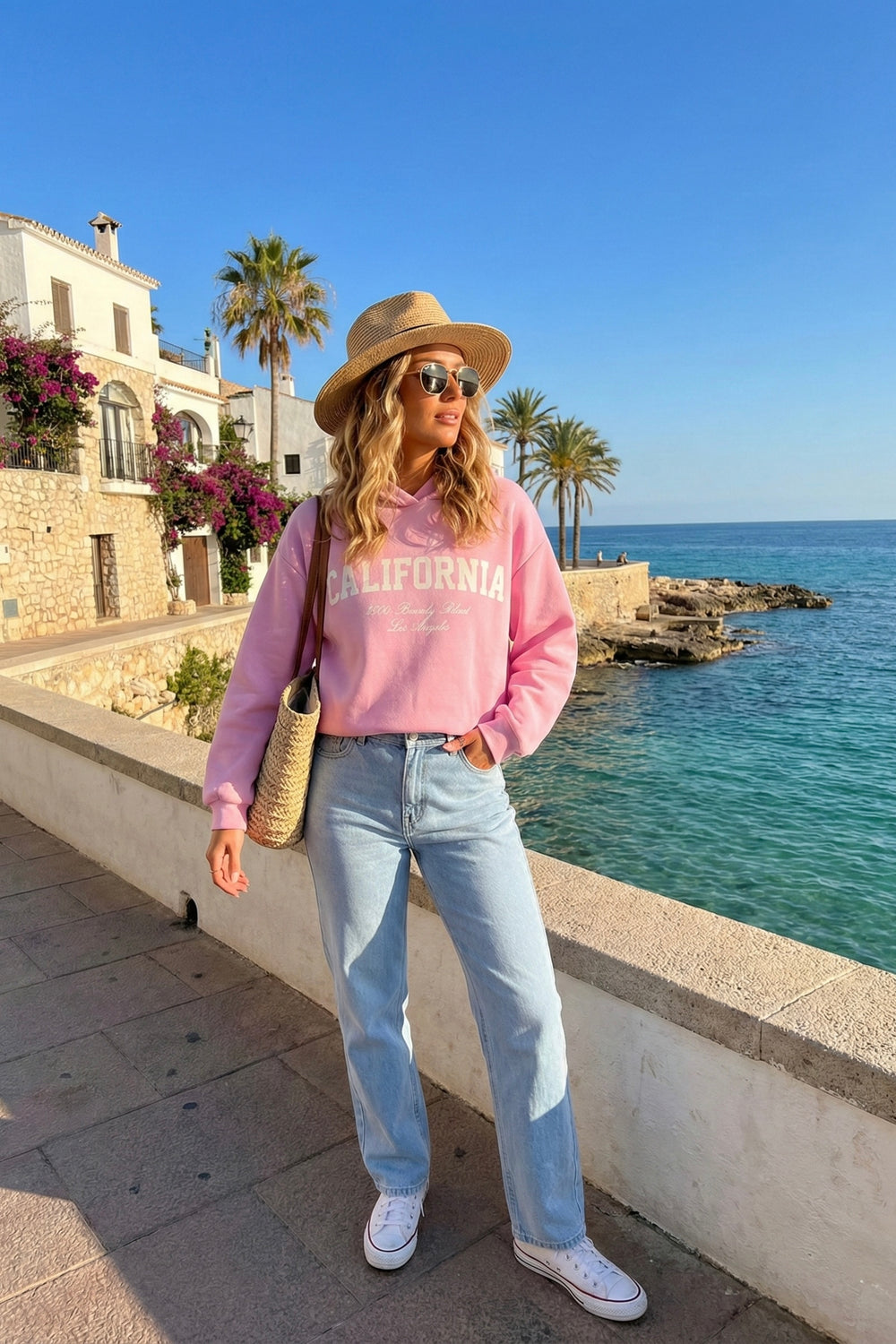 Alexis California Slogan Hoodie Sweater