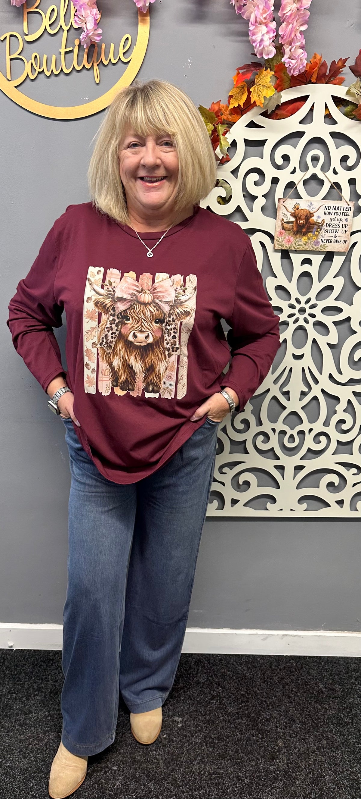 Maisie gorgeous soft fabric long sleeved top