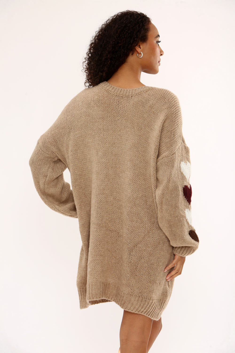 Harmony Heart Sleeve Italian Jumper Dress
