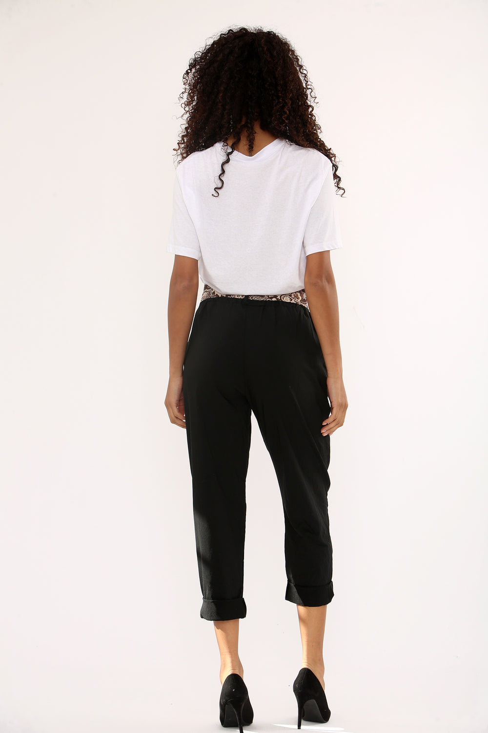 Wendy Italian Belted Stretch Trousers