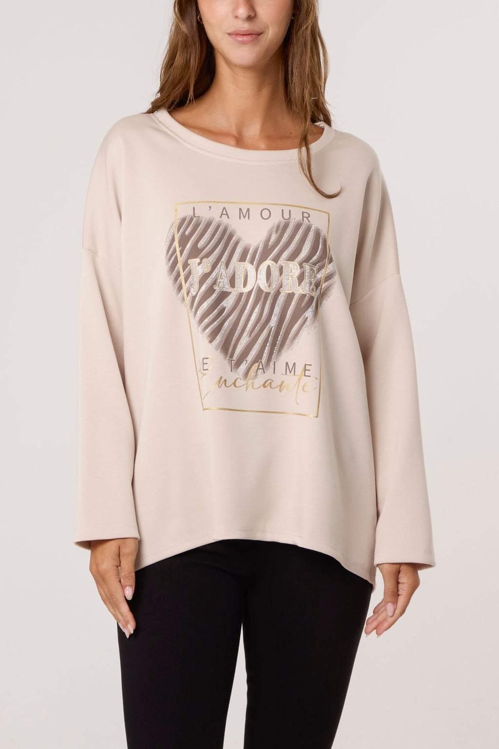 Samara J'Adore Diamante Round Neck Sweater