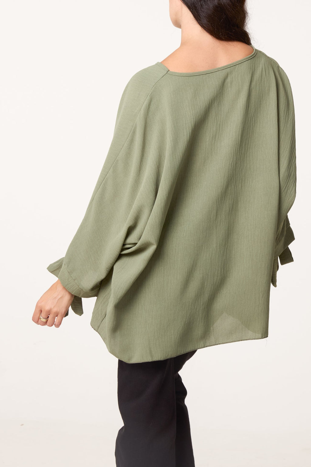 Carlie Italian Sleeve Tie V-Neck Top
