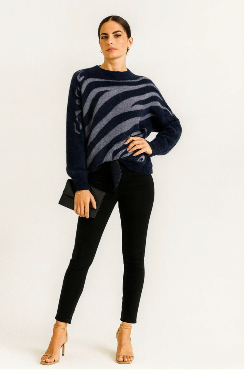 Hattie Italian High Neck Knitted Jumper