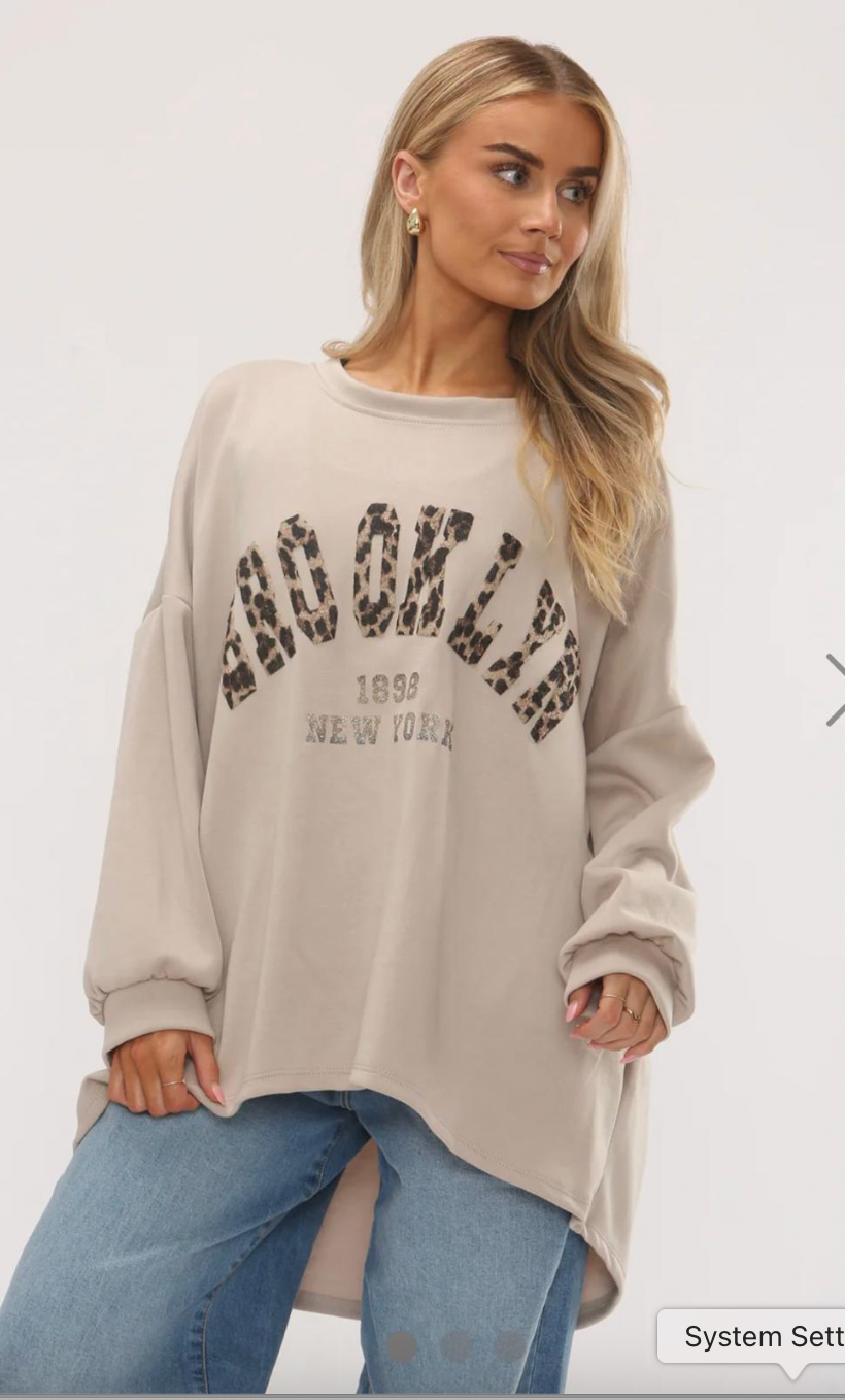 Brooklyn Oversized Italian Sweatshirt