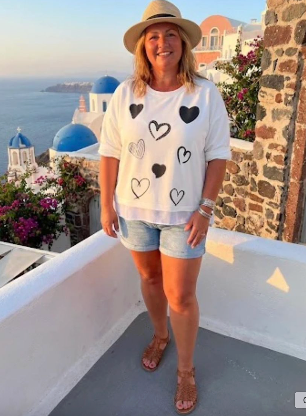 Mandy Italian Multi Heart Detail Sweatshirt