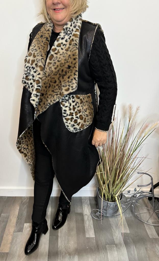 Rebecca Reversible Suede Feel Waistcoat - LB Clothing