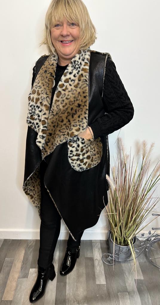 Rebecca Reversible Suede Feel Waistcoat - LB Clothing