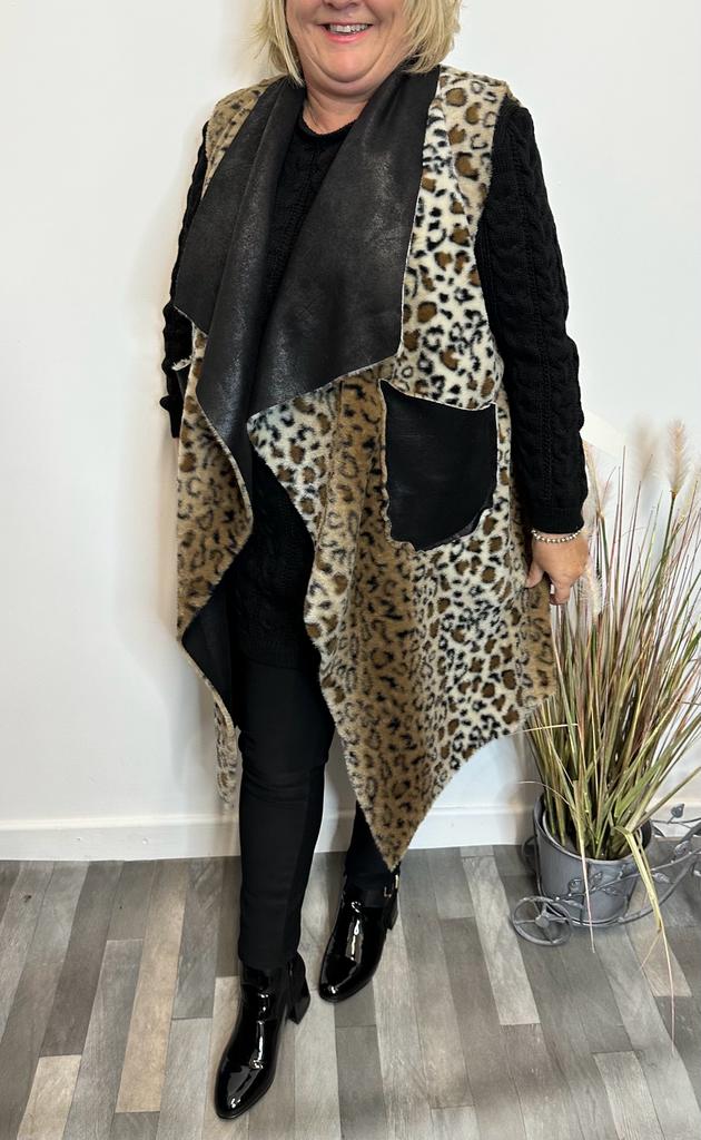 Rebecca Reversible Suede Feel Waistcoat - LB Clothing