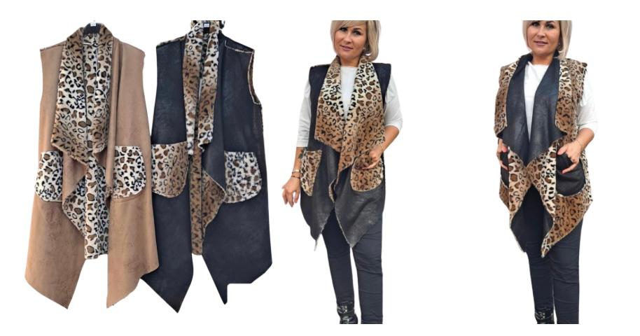 Rebecca Reversible Suede Feel Waistcoat - LB Clothing