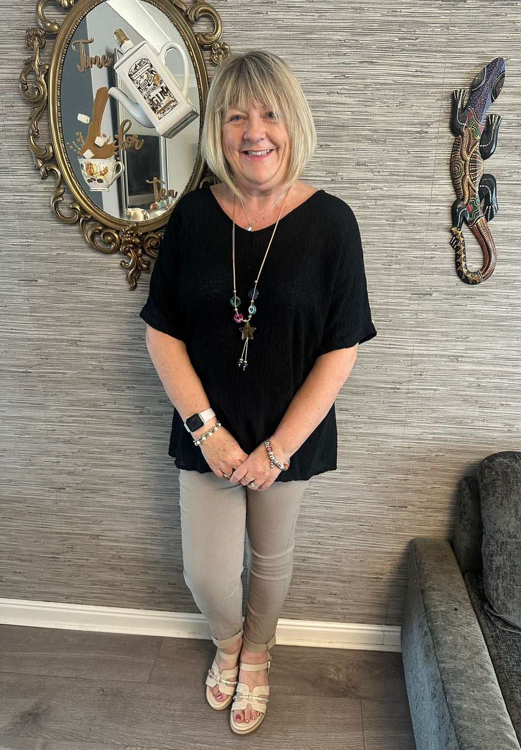 Amanda Italian Necklace Top