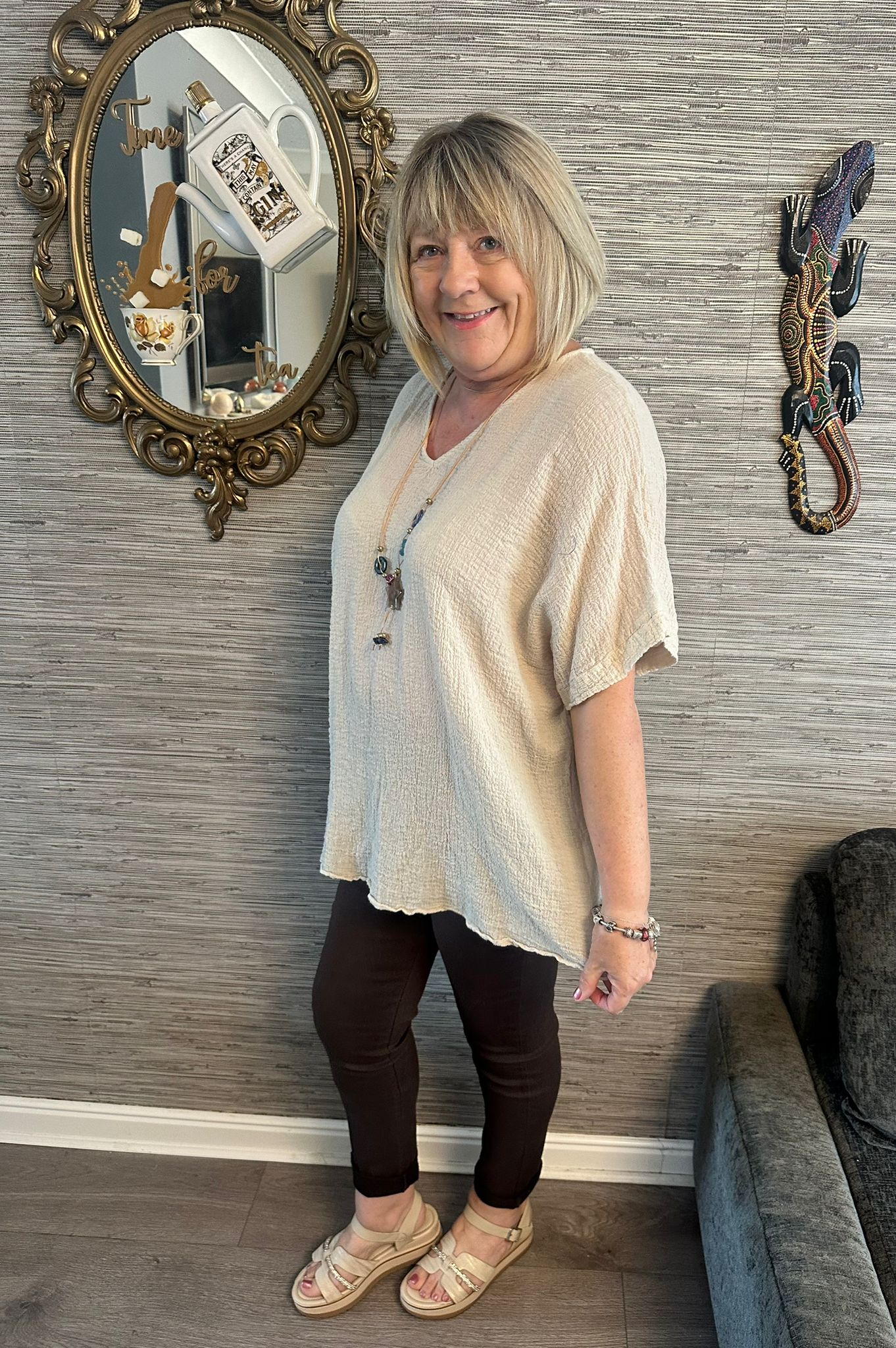 Amanda Italian Necklace Top