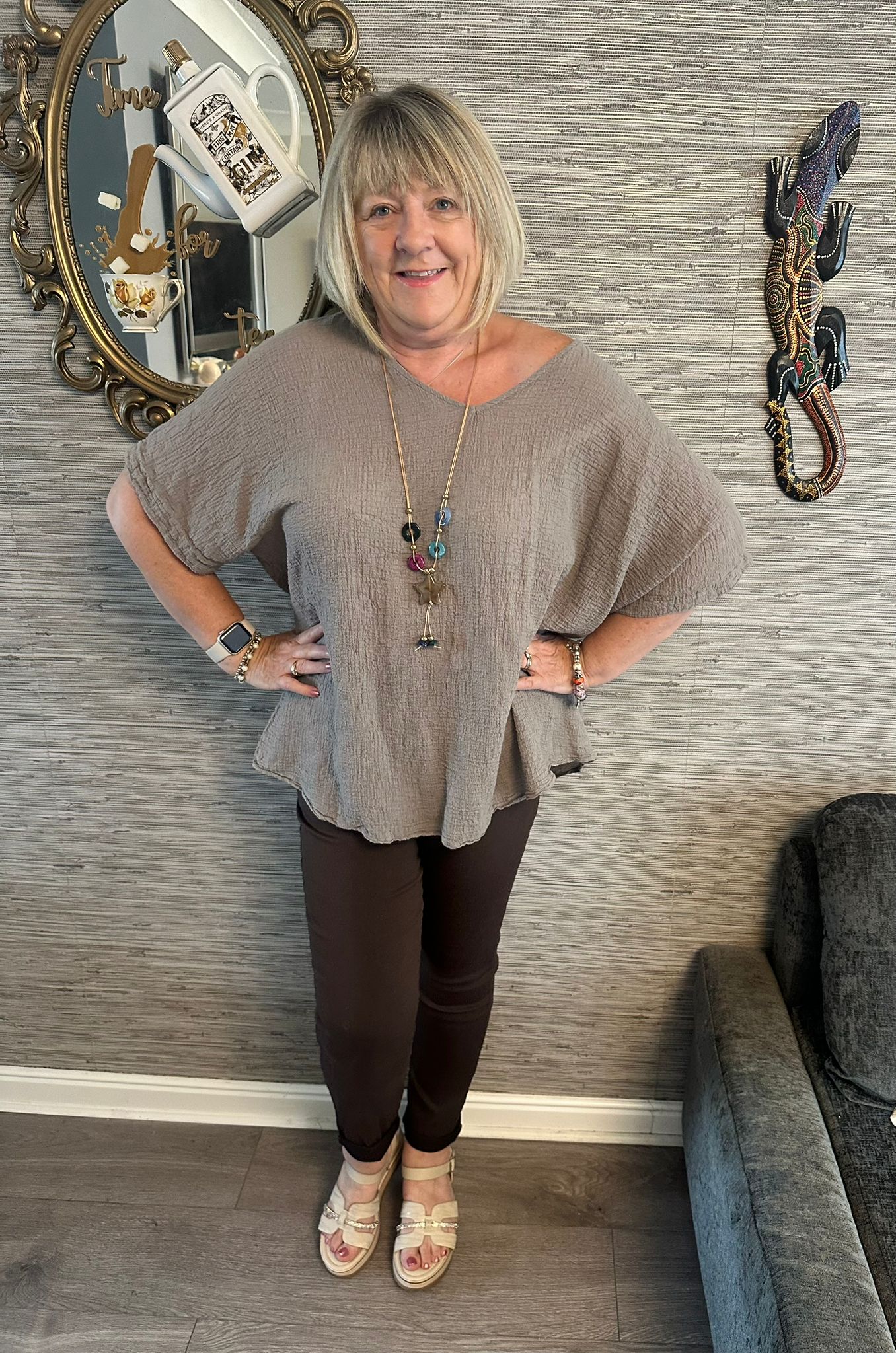 Amanda Italian Necklace Top