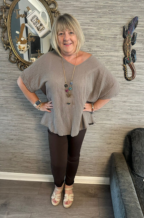 Amanda Italian Necklace Top