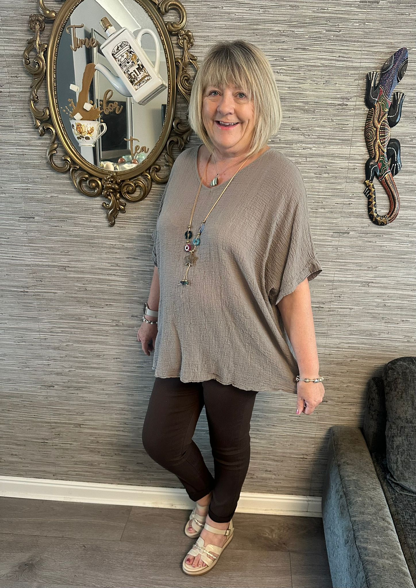 Amanda Italian Necklace Top
