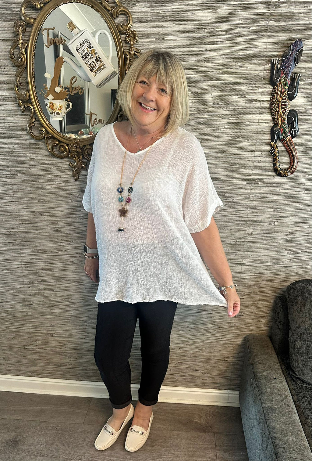 Amanda Italian Necklace Top
