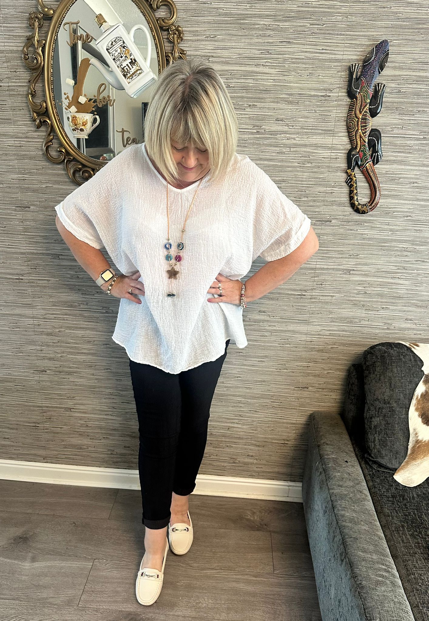 Amanda Italian Necklace Top