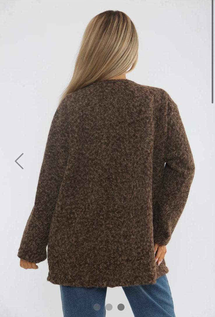 Emma Pocket Detail Gold Button Jacket