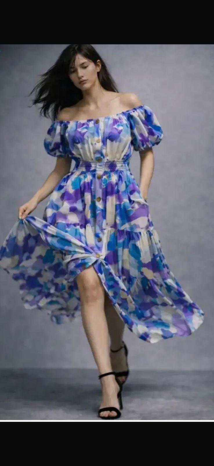 Shaina Bardot Elasticated Waist Dress