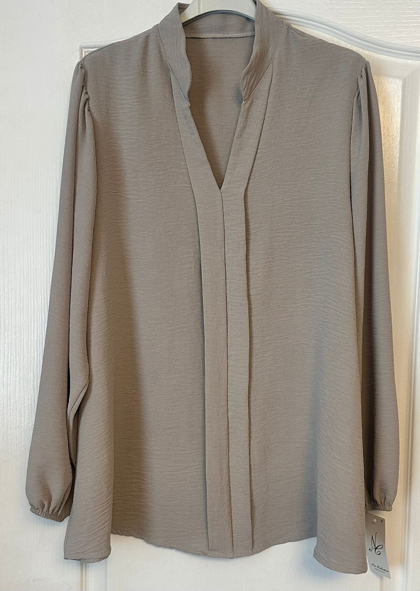 Bethan Italian V-Neck Crepe Style Top