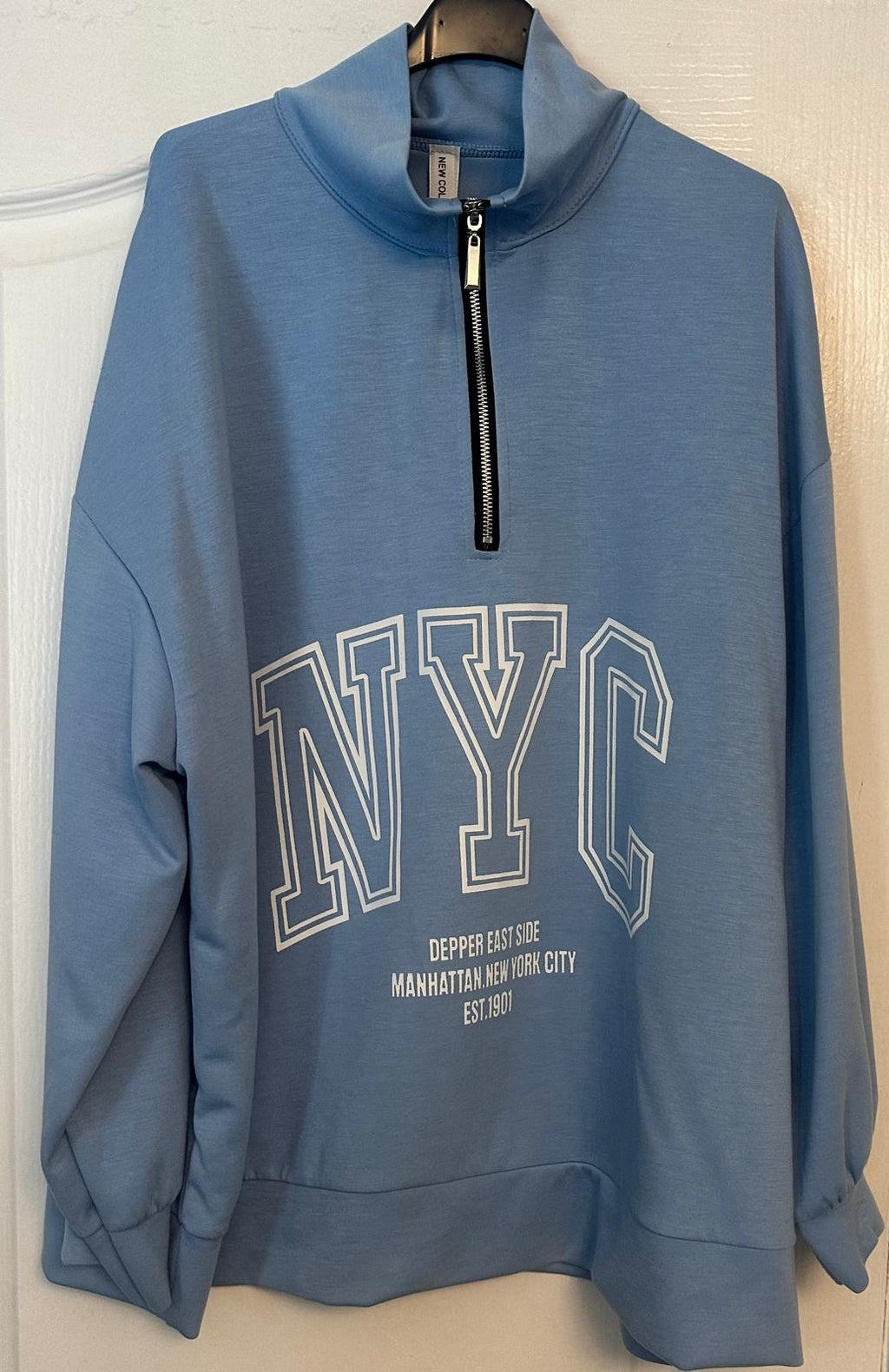 Aria NYC Zip Detail Sweater